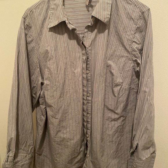 Lafayette 148 Oversized Button Up Shirt - Picture 2 of 4